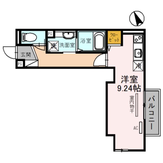 アイレックス京橋(ワンルーム/3階)の間取り写真