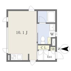 COZY菊井(ワンルーム/3階)の間取り写真