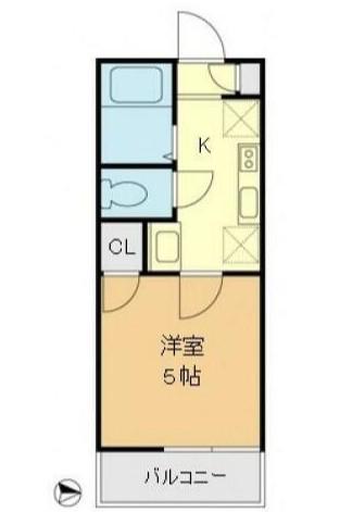 プランドール八広(1K/2階)の間取り写真