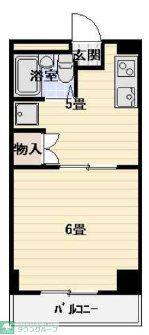 コーポサンライズ(1DK/2階)の間取り写真