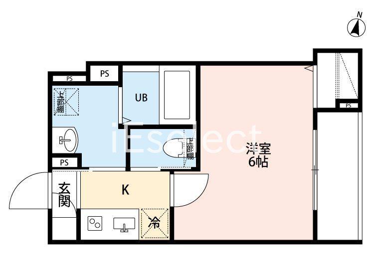 ROBOT HOME 西都賀(1K/2階)の間取り写真