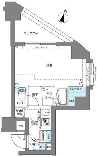 フェニックス練馬弐番館(1K/7階)の間取り写真