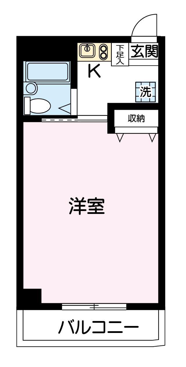 COZY HOUSE URAWA(1K/3階)の間取り写真