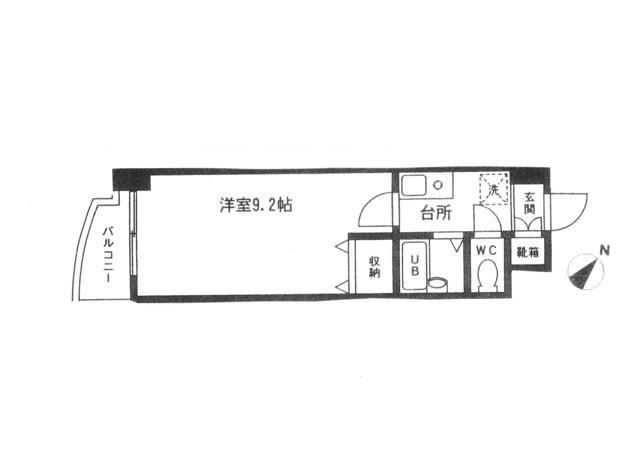 TCブリスガーデン(1K/3階)の間取り写真