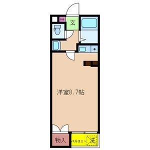 ハイツMISHIMA(ワンルーム/1階)の間取り写真