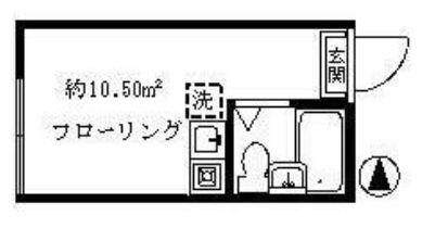 ライフピア マノワール(ワンルーム/1階)の間取り写真