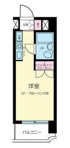 メゾンドポワリエ(ワンルーム/2階)の間取り写真