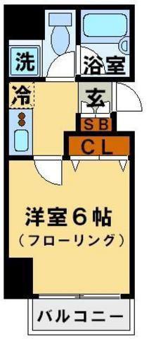 レジディア文京本郷II(1K/4階)の間取り写真