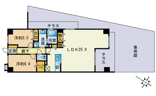 INNOVAS西新(3SLDK/1階)の間取り写真