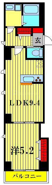 LA MAISON DE FRERES(1LDK/2階)の間取り写真