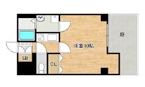 ウィズ西長堀(1K/1階)の間取り写真
