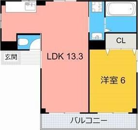 大野コーポ(1LDK/1階)の間取り写真