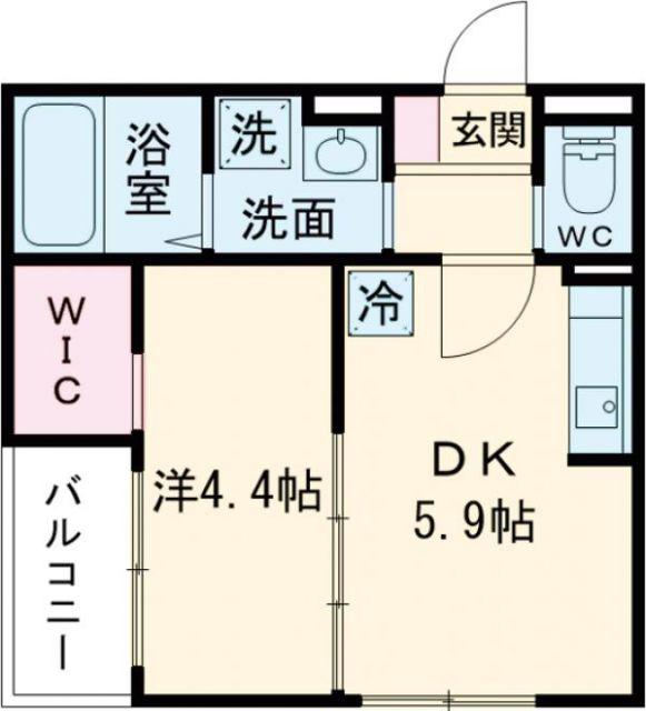 BRAVE BASE 爽(1DK/2階)の間取り写真