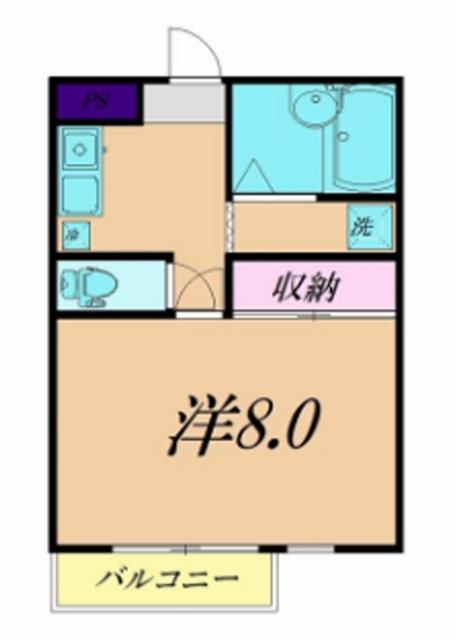 ロイヤルコーポ弐番館(1K/3階)の間取り写真