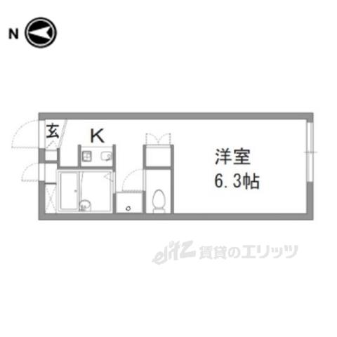 レオパレス裕(1K/2階)の間取り写真
