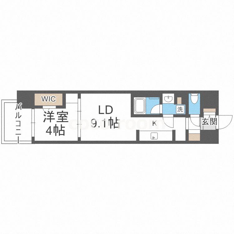 アーバネックス梅田中崎町(1LDK/5階)の間取り写真
