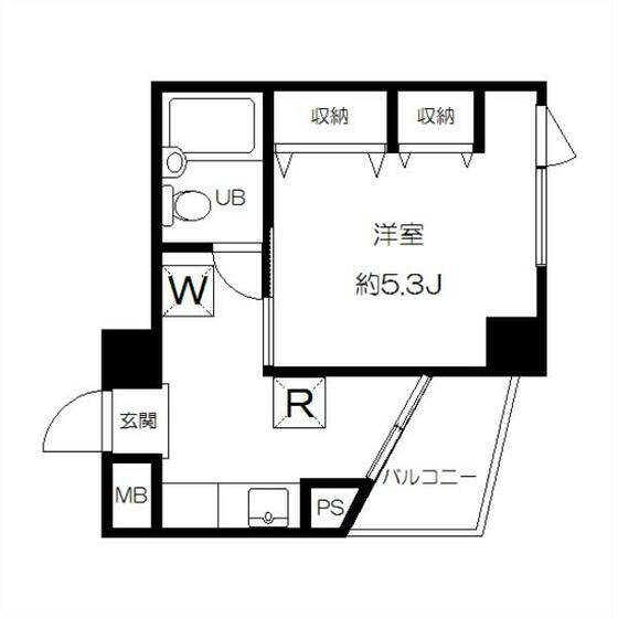 第一東京園マンション(1K/4階)の間取り写真
