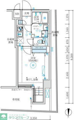 MAXIV練馬TRE(1K/1階)の間取り写真