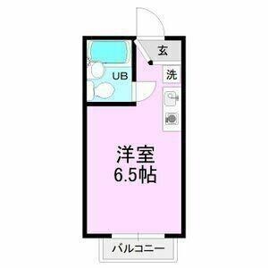 メイプル羽根北(ワンルーム/1階)の間取り写真