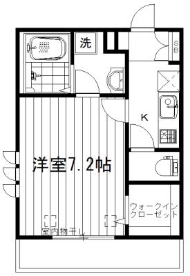 ステラ牛込(1K/3階)の間取り写真