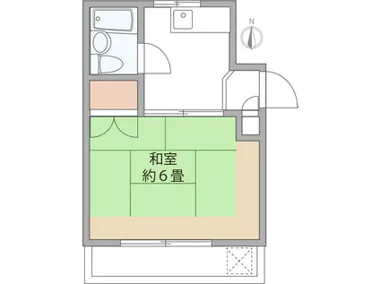 吉崎マンション(1K/3階)の間取り写真