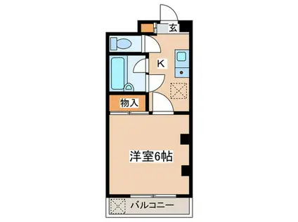 シャトレー文京(1K/3階)の間取り写真