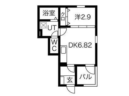 FSTYLE東大阪・近江堂(1DK/1階)の間取り写真