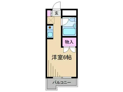 スカイコート日吉第3(ワンルーム/3階)の間取り写真