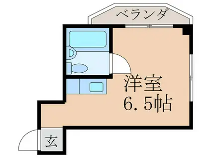 シャトーカズキ(ワンルーム/3階)の間取り写真