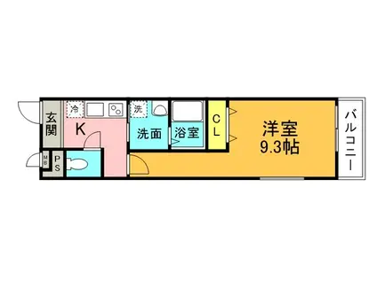 フジパレス阪急塚口駅東イースト(1K/2階)の間取り写真