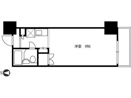 アペックス開発(ワンルーム/4階)の間取り写真