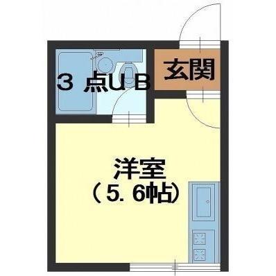 メゾンドフラッシュ富岡(ワンルーム/4階)の間取り写真