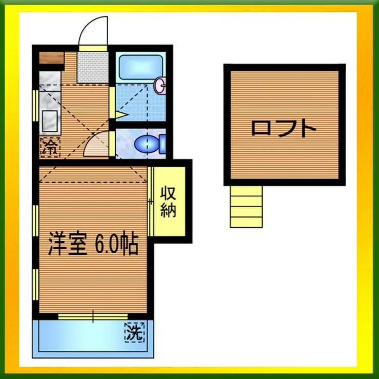 ホワイトキャッスル萩山 2階階 間取り