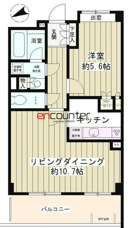 ピュアステージ千歳船橋 5階階 間取り
