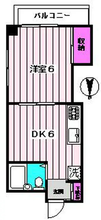 ヴィラジャルディーノ 3階階 間取り