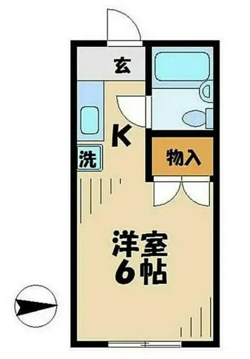 サンハイツクロダ 1階階 間取り
