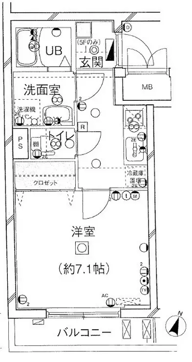 菱和パレス大塚 1階階 間取り