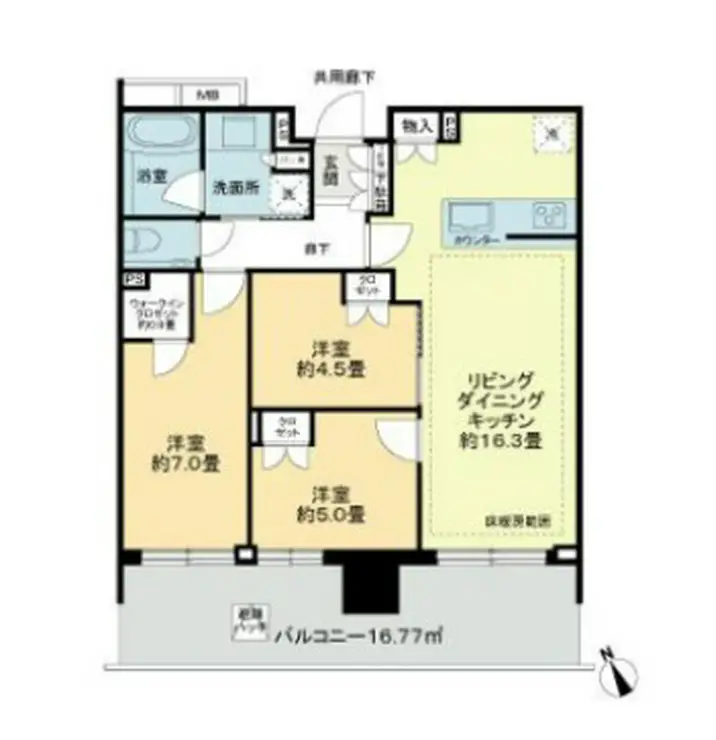 リビオタワー羽沢横浜国大 23階階 間取り