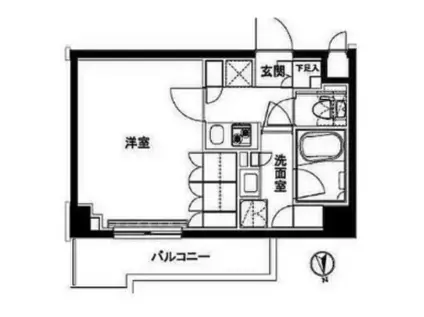 ルーブル練馬伍番館(1K/4階)の間取り写真