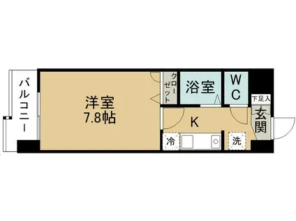 トライアムフ仙台(1K/7階)の間取り写真