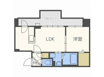 MODENA表参道(1LDK/7階)の間取り写真