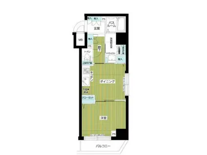 トーシンフェニックス方南町弍番館(1DK/2階)の間取り写真