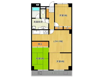 プルミエールつくば(3LDK/3階)の間取り写真