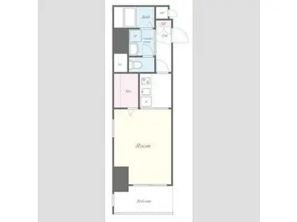 ラ・ルーシュ泉(1K/2階)の間取り写真