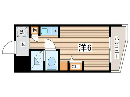 コパーズアプト綱島(ワンルーム/3階)の間取り写真