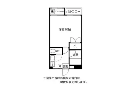 サカエビレッジ(1K/2階)の間取り写真