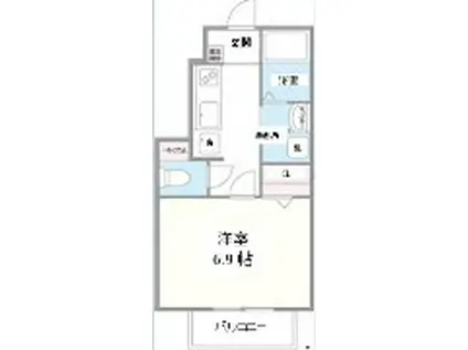 サンフォルテ(1K/1階)の間取り写真