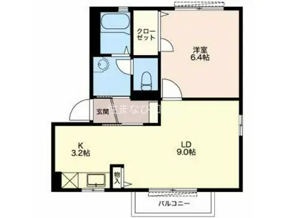 シャーメゾンSAKURAI D(1LDK/1階)の間取り写真