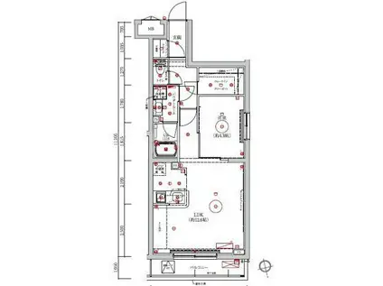 LUMEED梅島(1LDK/4階)の間取り写真