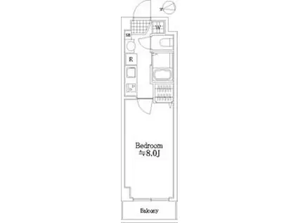 ヴェルステージ西川口II(1K/4階)の間取り写真
